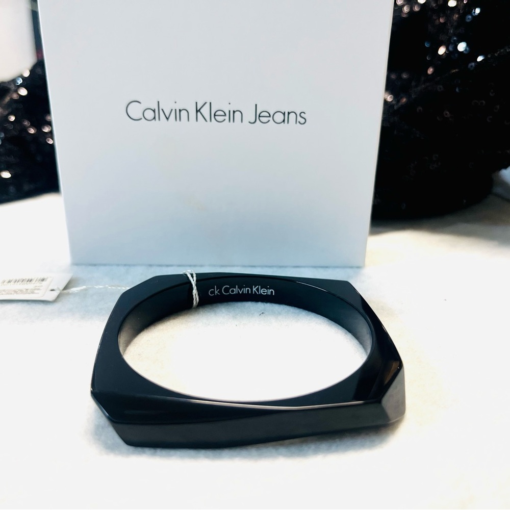 Calvin Klein Black Bangle Bracelet